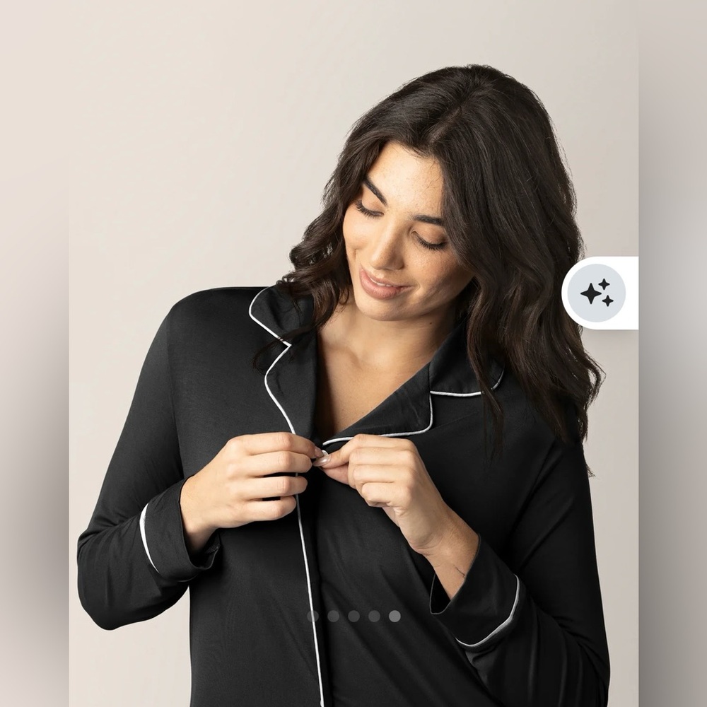 Kindred Bravely Clea Bamboo Long Sleeve Sleep Shirt size Large - Picture 5 of 7